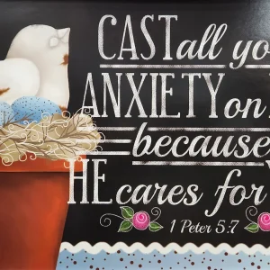 Small Poster – Cast Your Cares on the Lord and He Will Sustain You